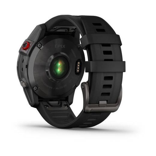 GARMIN EPIX™ 47MM STANDART EDITION SAPPHIRE, TITAN BLACK/ BLACK SILICONE BAND - 010-02582-11 - EPIX - ZNAČKY