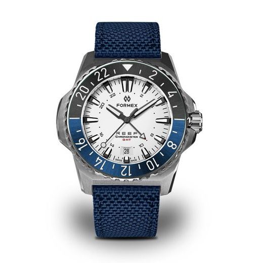 FORMEX REEF GMT AUTOMATIC CHRONOMETER WHITE DIAL WITH RED GMT - REEF - BRANDS