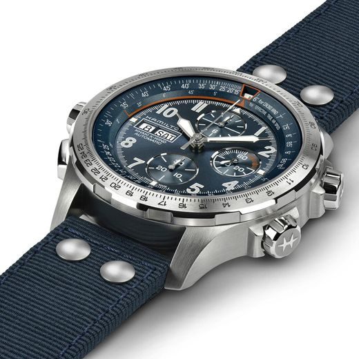 HAMILTON KHAKI AVIATION KHAKI X-WIND AUTO CHRONO H77906940 - KHAKI AVIATION - BRANDS