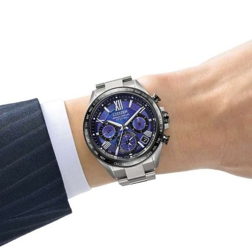 CITIZEN ATTESA SATELLITE WAVE GPS UNITE WITH BLUE LIMITED EDITION CC4075-50L - SUPER TITANIUM - ZNAČKY