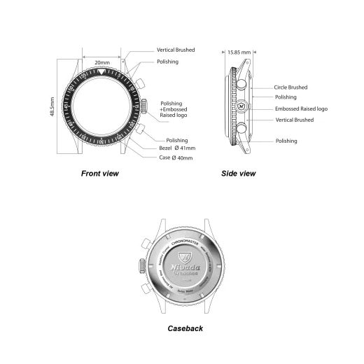 NIVADA GRENCHEN CHRONOMASTER BROAD ARROW 41MM - CHRONOMASTER - BRANDS