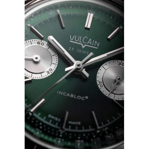 VULCAIN CHRONOGRAPH 70'S - GREEN - CHRONOGRAPH 1970'S - ZNAČKY