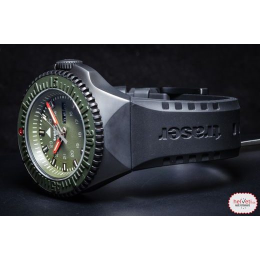 TRASER P69 BLACK STEALTH GREEN, RUBBER - TACTICAL - BRANDS