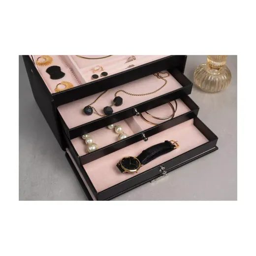 FRIEDRICH LEDERWAREN CLASSICO ROSÉ JEWELLERY CASE 23238-20 - JEWELLERY BOXES - ACCESSORIES