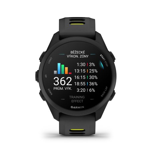 GARMIN FORERUNNER® 170 BLACK WITH BLACK / AMP YELLOW STRAP 010-03920-00 - FORERUNNER 170 - BRANDS