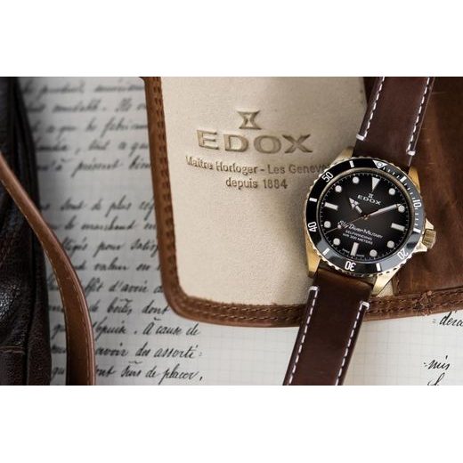 EDOX SKYDIVER 70S DATE AUTOMATIC 80115-BRZN-NDR LIMITED EDITION - SKYDIVER - BRANDS