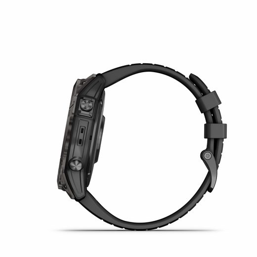 GARMIN FĒNIX 7X PRO SAPPHIRE SOLAR EDITION CARBON GRAY DLC TITANIUM / BLACK BAND - 010-02778-11 - FENIX 7X - ZNAČKY