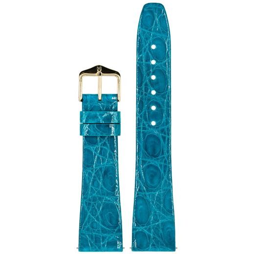 ŘEMÍNEK HIRSCH PRESTIGE CROCODILE - TYRKYSOVÝ - ŘEMÍNKY - OSTATNÍ