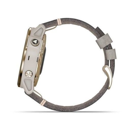 GARMIN FENIX6S PRO SAPPHIRE, GOLD/SUEDE BAND (MAP/MUSIC) 010-02159-40 - GARMIN - ZNAČKY