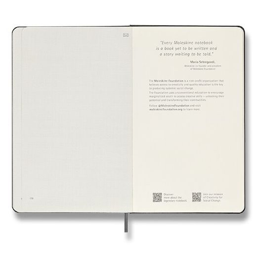 ZÁPISNÍK MOLESKINE SMART 2022 - TVRDÉ DESKY - L, ČISTÝ 0264/3117102 - DIÁŘE A ZÁPISNÍKY - OSTATNÍ