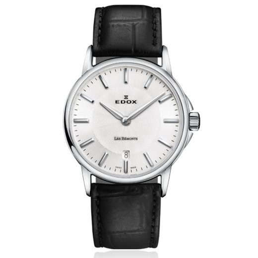 EDOX LES BÉMONTS SLIM LINE DATE QUARTZ 57001-3-AIN - LES BÉMONTS - ZNAČKY