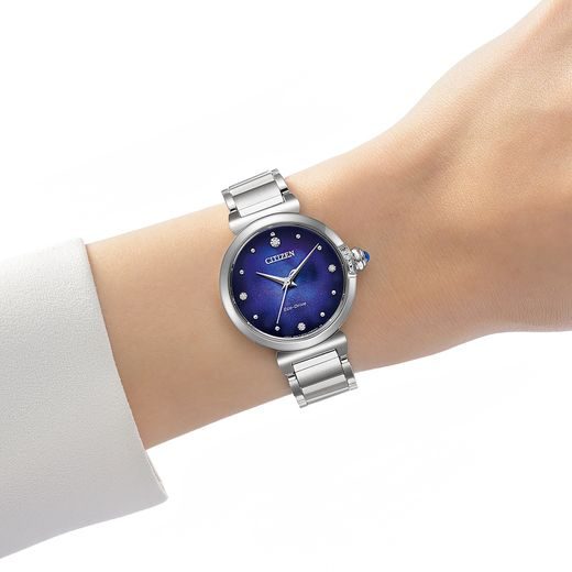 CITIZEN L ECO-DRIVE UNITE WITH BLUE LIMITED EDITION EM1060-87L - ELEGANT - ZNAČKY