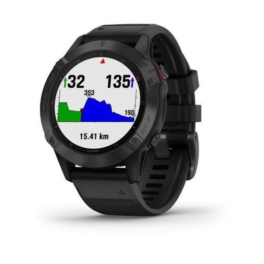 GARMIN FENIX6 PRO GLASS, BLACK/BLACK BAND (MAP/MUSIC) 010-02158-02 - GARMIN - ZNAČKY