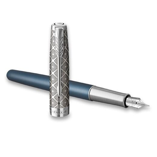 PLNICÍ PERO PARKER SONNET PREMIUM METAL BLUE CT 1502/515974 - FOUNTAIN PENS - ACCESSORIES