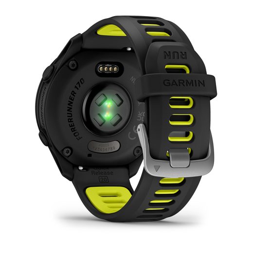 GARMIN FORERUNNER® 170 BLACK WITH BLACK / AMP YELLOW STRAP 010-03920-00 - FORERUNNER 170 - BRANDS