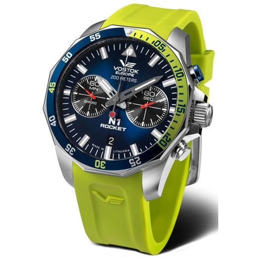 VOSTOK EUROPE N-1 ROCKET CHRONO LINE 6S21-225A708S - ROCKET N-1 - ZNAČKY