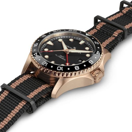 HAMILTON KHAKI NAVY SCUBA AUTOMATIC GMT BRONZE H82565930 - SCUBA - BRANDS