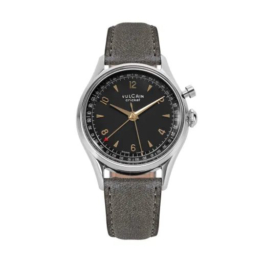 VULCAIN CRICKET TRADITION 39 MM - BLACK/GOLD - CRICKET TRADITION - ZNAČKY
