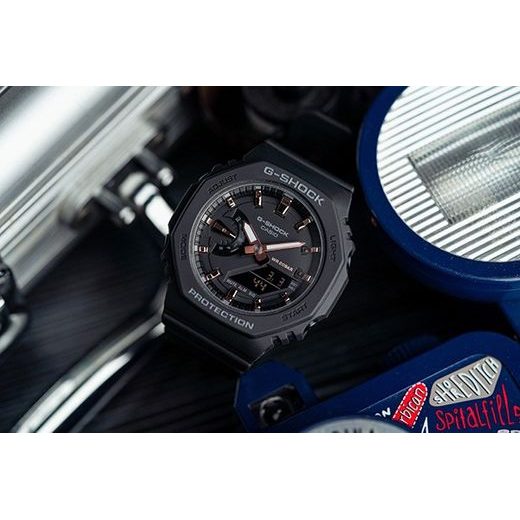 Casio G-Shock GMA-S2100-1AER Orologio Donna, Quarz, Analogico-Digitale, Cassa E Cinturino In Resina, Quadrante Blu, Moderno