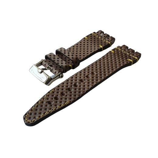 HNĚDÝ KOŽENÝ ŘEMÍNEK VOSTOK EUROPE 26MM PRO ENERGIA YN84-575A539 - ŘEMÍNKY - OSTATNÍ