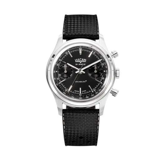 VULCAIN CHRONOGRAPH 70'S - BLACK / SILVER - CHRONOGRAPH 1970'S - BRANDS