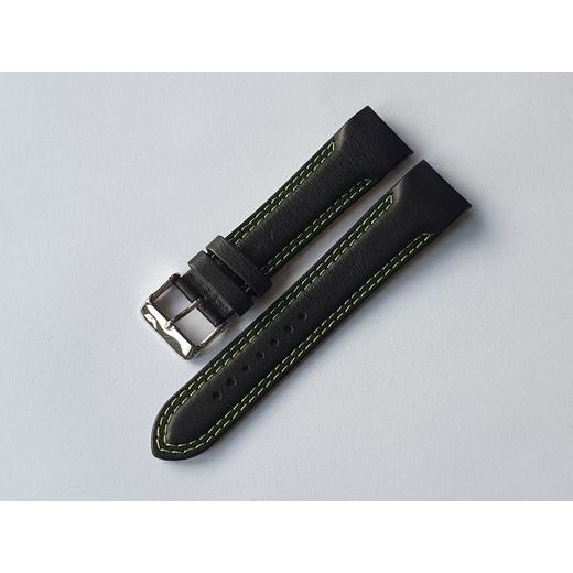 KOŽENÝ ŘEMÍNEK VOSTOK EUROPE PRO ROCKET N-1 6S21-2255253 - ZELENÉ PROŠITÍ/LESKLÁ SPONA - ŘEMÍNKY - OSTATNÍ