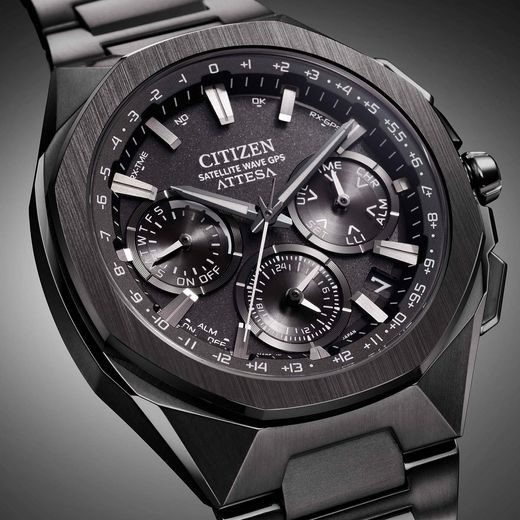 CITIZEN ATTESA SPACESHIP SATELLITE WAVE GPS CC4105-69E - SUPER TITANIUM - ZNAČKY