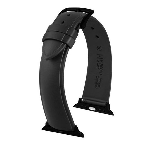 ŘEMÍNEK HIRSCH URBANE PRO APPLE WATCH - ČERNÝ - ŘEMÍNKY - OSTATNÍ