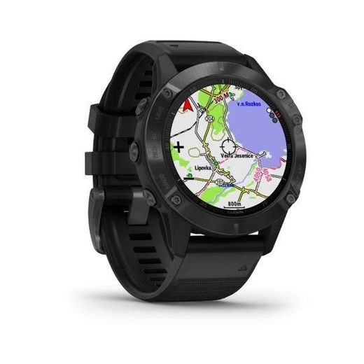 GARMIN FENIX6 PRO GLASS, BLACK/BLACK BAND (MAP/MUSIC) 010-02158-02 - GARMIN - ZNAČKY