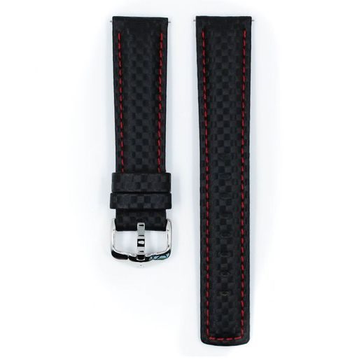 ŘEMÍNEK HIRSCH CARBON 2 - ČERNÝ, KONTRAST - STRAPS - ACCESSORIES