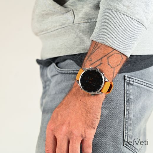 GARMIN FENIX® 8 – 47 MM, AMOLED SAPPHIRE, TITANIUM S ORANGE/GRAPHITE SILIKONOVÝM ŘEMÍNKEM 010-02904-11 - FENIX 8 47MM - ZNAČKY
