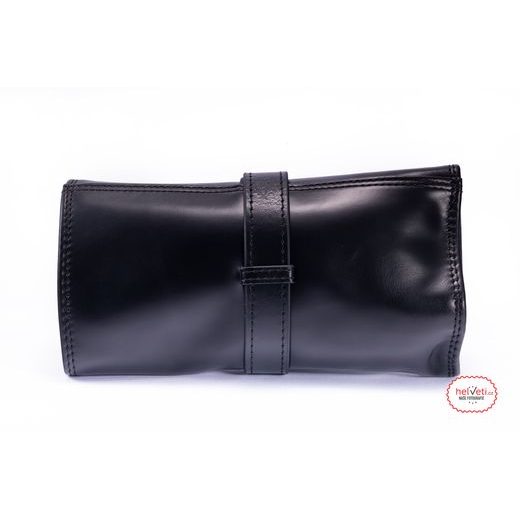 ROLOVACÍ KOŽENÉ CESTOVNÍ POUZDRO HELVETI - ČERNÉ - BOXY NA HODINKY - OSTATNÍ