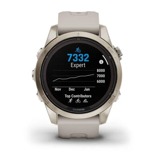 GARMIN FĒNIX 7S PRO SAPPHIRE SOLAR EDITION SOFT GOLD / LIGHT SAND BAND - 010-02776-15 - FENIX 7S - ZNAČKY