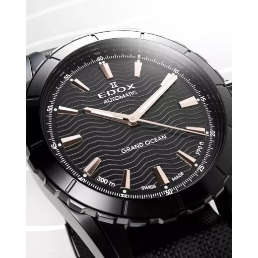 EDOX GRAND OCEAN AUTOMATIC 80140-37NAN-NIR - GRAND OCEAN - BRANDS