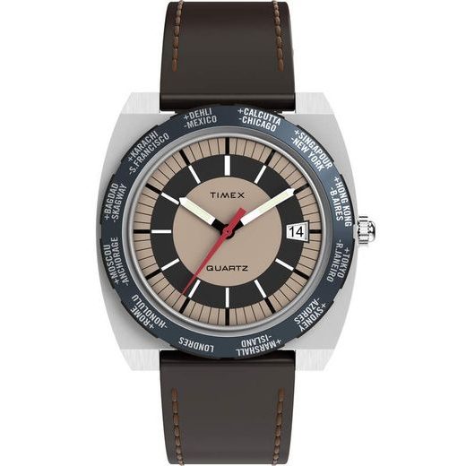 TIMEX Q VINTAGE 1972 WORLD TIME REISSUE TW2Y31300UK - TIMEX - ZNAČKY