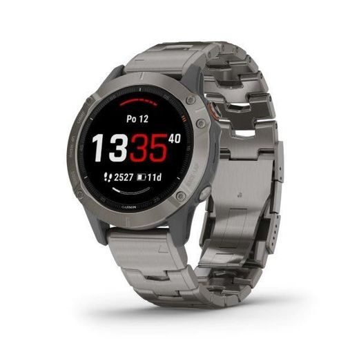 GARMIN FENIX6 PRO SAPPHIRE, TITANIUM/TITANIUM BAND (MAP/MUSIC) 010-02158-23 - GARMIN - ZNAČKY