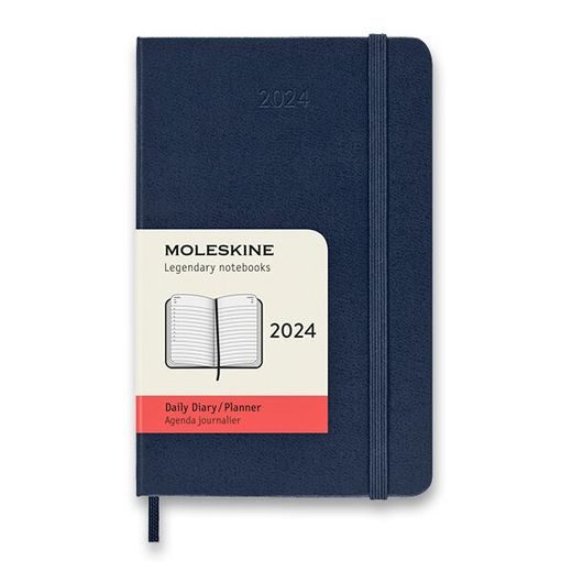 DIÁŘ MOLESKINE 2024 - TVRDÉ DESKY - S, DENNÍ 1206/57210 - DIÁŘE A ZÁPISNÍKY - OSTATNÍ