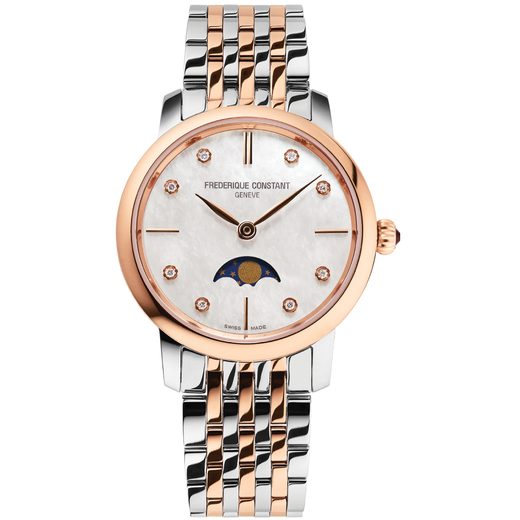 FREDERIQUE CONSTANT SLIMLINE LADIES MOONPHASE QUARTZ FC-206MPWD1S2B - SLIMLINE LADIES - ZNAČKY