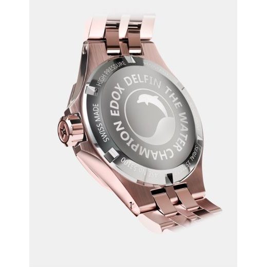 EDOX DELFIN THE ORIGINAL DIVER DATE LADY 53100-37RM-NANRND - DELFIN - BRANDS