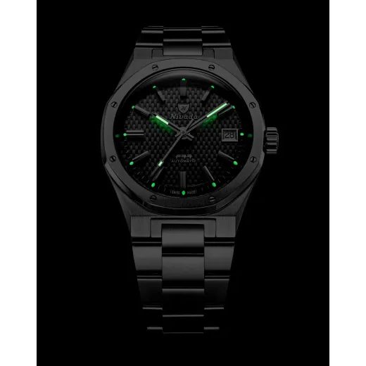 NIVADA GRENCHEN F77 SST GREY MK2 DATE - 38 MM - F77 - ZNAČKY