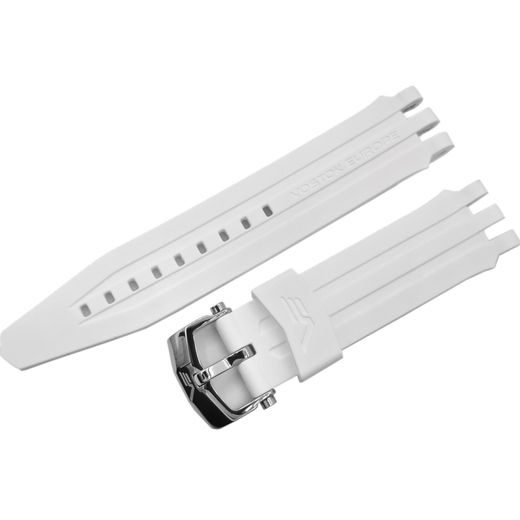 SILIKONOVÝ ŘEMÍNEK VOSTOK EUROPE PRO ENERGIA-2 - BÍLÝ/LESKLÁ SPONA - ŘEMÍNKY - OSTATNÍ