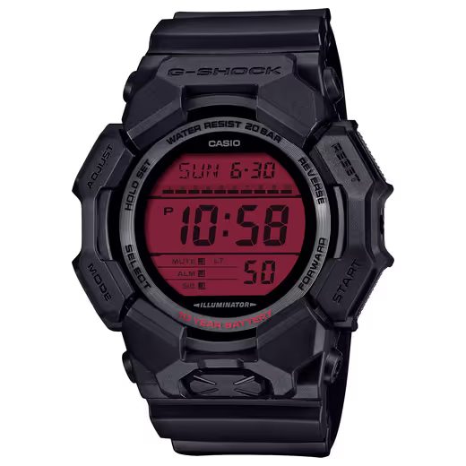 CASIO G-SHOCK GD-010BBR-1ER BLACK AND BOLD RED SERIES - G-SHOCK - BRANDS