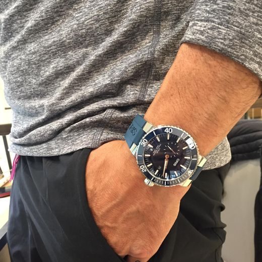 ORIS AQUIS SMALL SECOND DATE 45,5 MM 01 743 7733 4155-07 4 24 69EB - AQUIS - BRANDS