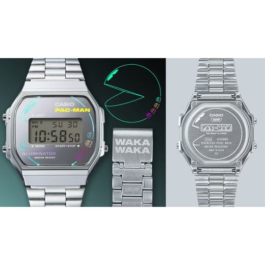CASIO COLLECTION VINTAGE A168WEPC-7AER PAC-MAN COLLABORATION - CLASSIC COLLECTION - ZNAČKY