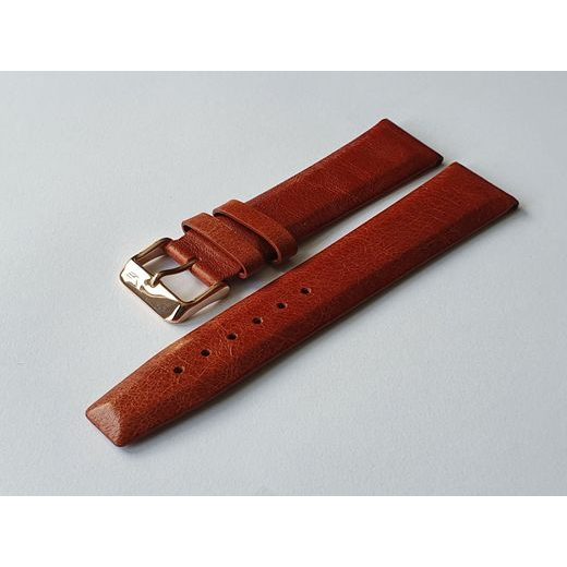 KOŽENÝ ŘEMÍNEK VOSTOK EUROPE PRO GAZ 14 LIMOUSINE YM26/56090256 - 22MM/HNĚDÝ/ZLATÁ SPONA - ŘEMÍNKY - OSTATNÍ