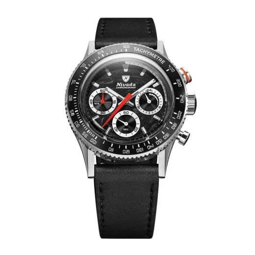 NIVADA GRENCHEN CHRONOKING MECAQUARTZ RACING BLACK - INTER. BEZEL - CHRONOMASTER - ZNAČKY