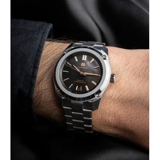FORMEX ESSENCE THIRTYNINE AUTOMATIC CHRONOMETER BLACK PEARL STEEL BRACELET 0339.1.6641.101 - ESSENCE - ZNAČKY