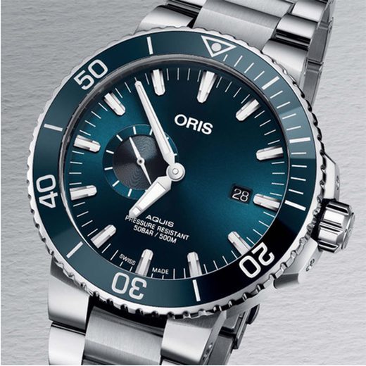 ORIS AQUIS SMALL SECOND DATE 45,5 MM 01 743 7733 4155-07 8 24 05PEB - AQUIS - ZNAČKY