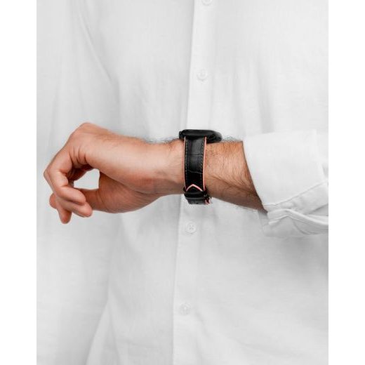 ŘEMÍNEK HIRSCH ANDY - ČERNO-RŮŽOVÝ - STRAPS - ACCESSORIES