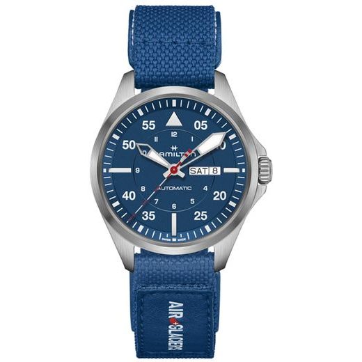HAMILTON KHAKI AVIATION PILOT DAY DATE AUTO - AIR GLACIERS EDITION H64655941 - KHAKI AVIATION - BRANDS